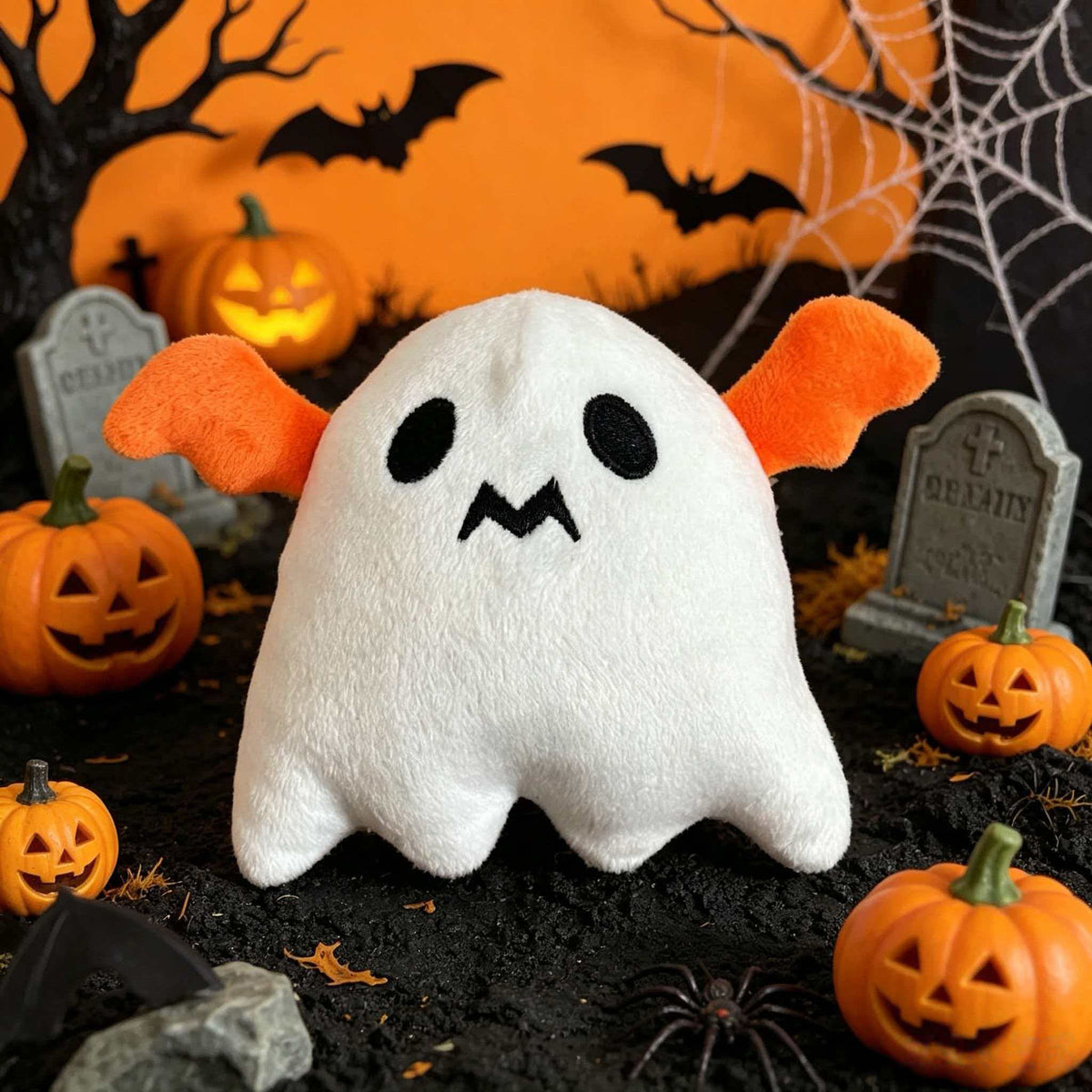 Halloween Plush Ghost Decoration Seasonal Tabletop Decor