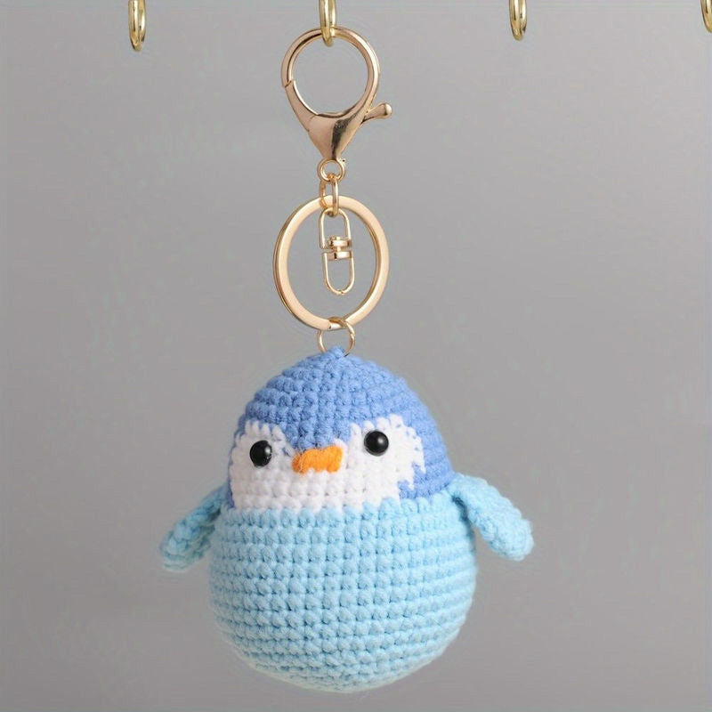 Crochet Animal Keychain Cute Handmade Plush Bag Charm