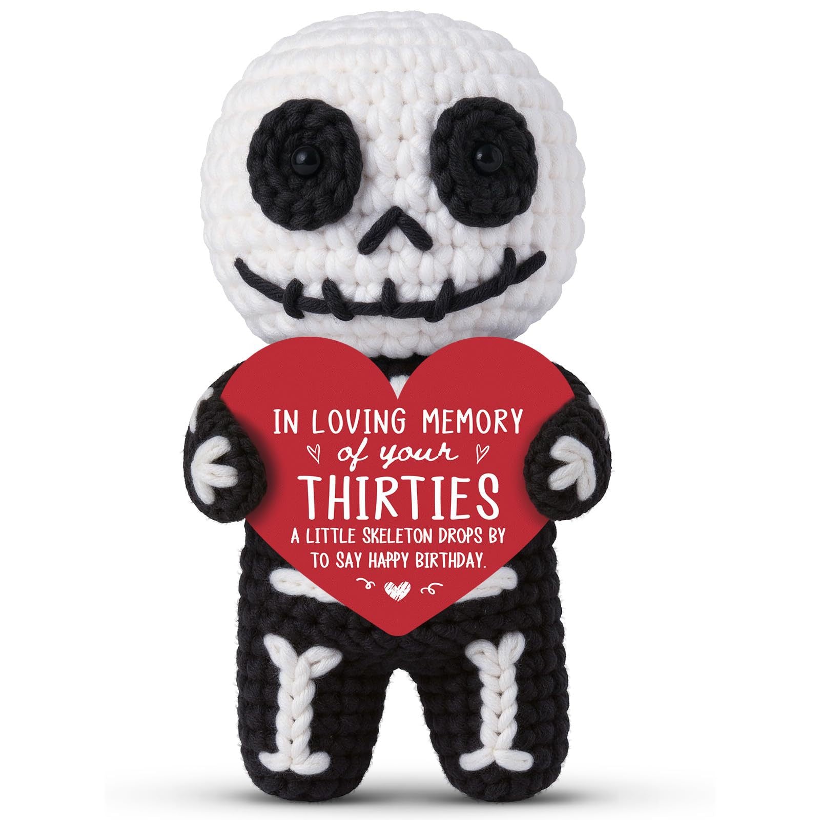 Handmade Crochet Skeleton Emotional Plush Halloween Gift