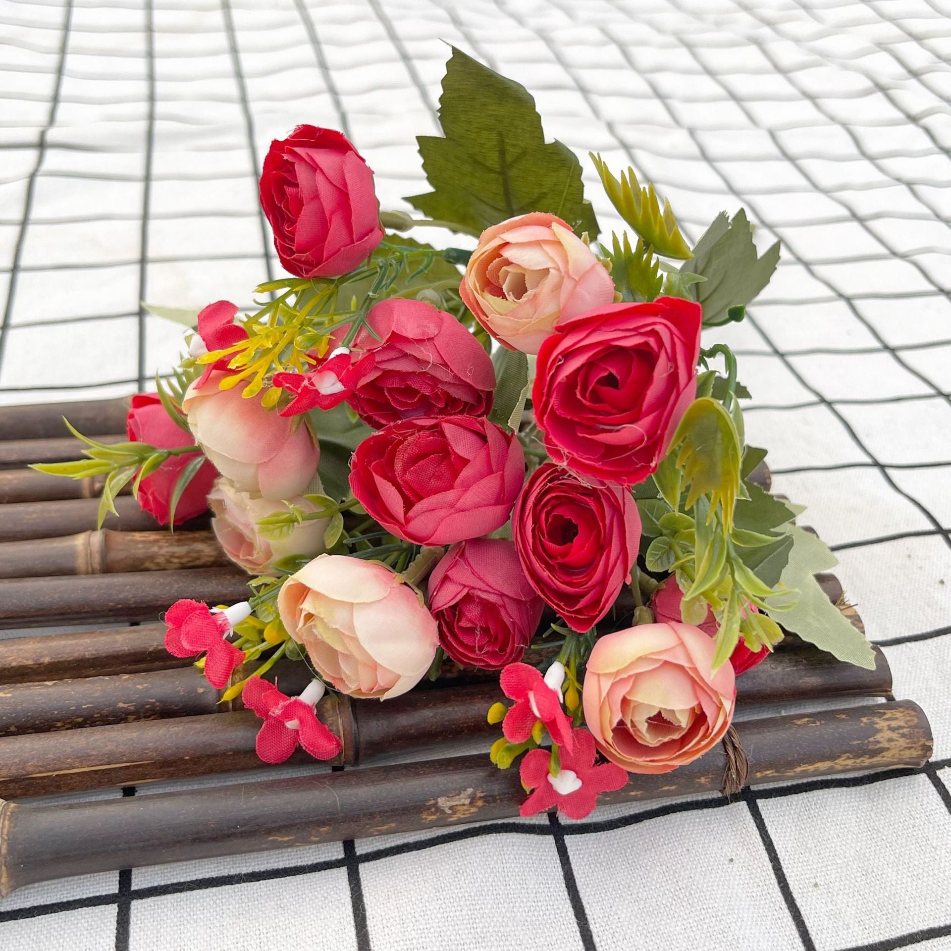 Valentine’s Day Faux Tea Rose Bouquet for Home Decor