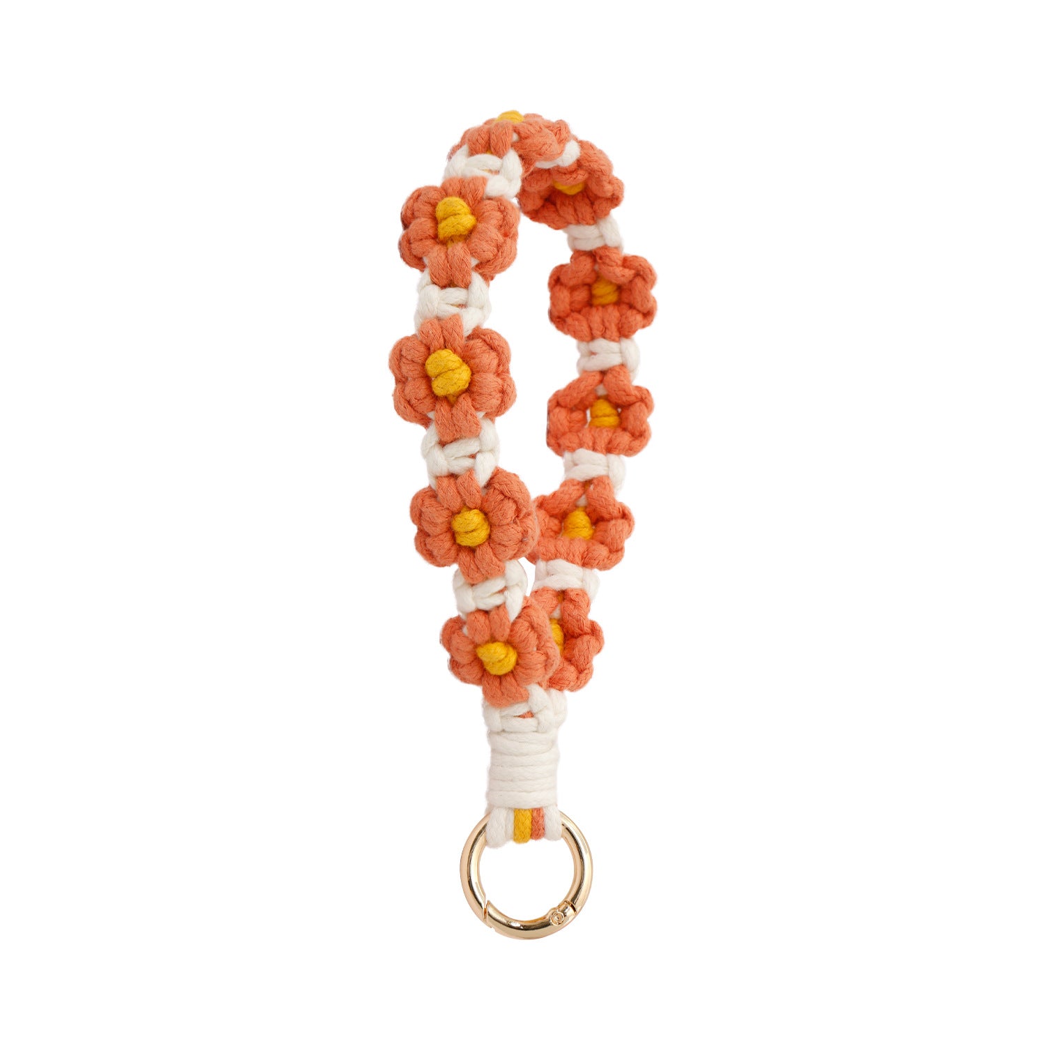 Handmade Floral Phone Charm Wrist Strap Keychain