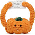 Handmade Crochet Pumpkin Halloween Emotional Support Plush