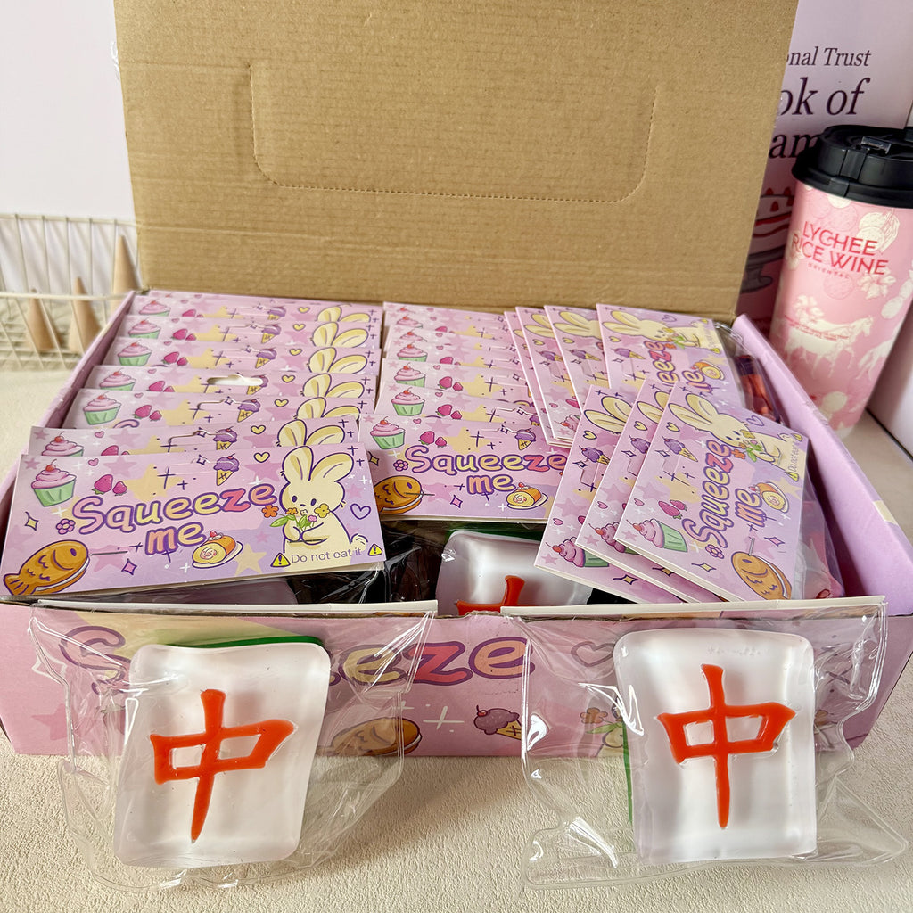 Mahjong Tile Squishy Slow Rising Stress Relief Toy