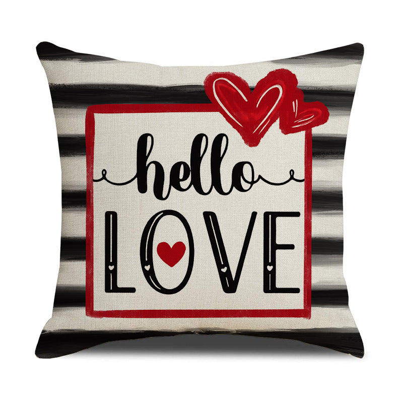 Valentine’s Day Heart Throw Pillow Covers Cute Love Decor