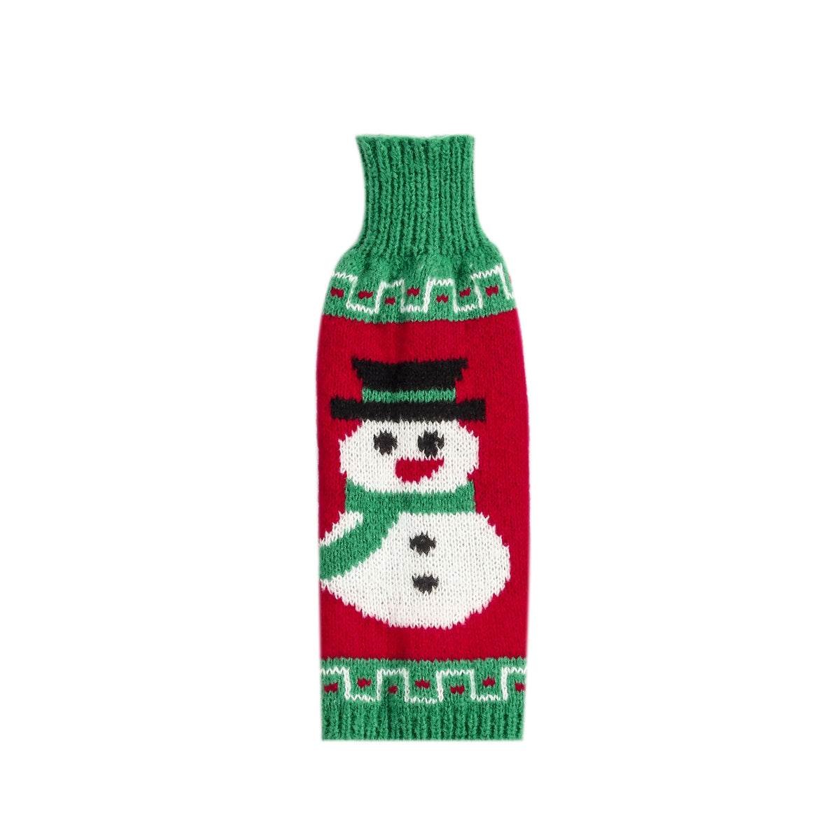 Christmas Wine Bottle Sweater Covers Santa Snowman Decor