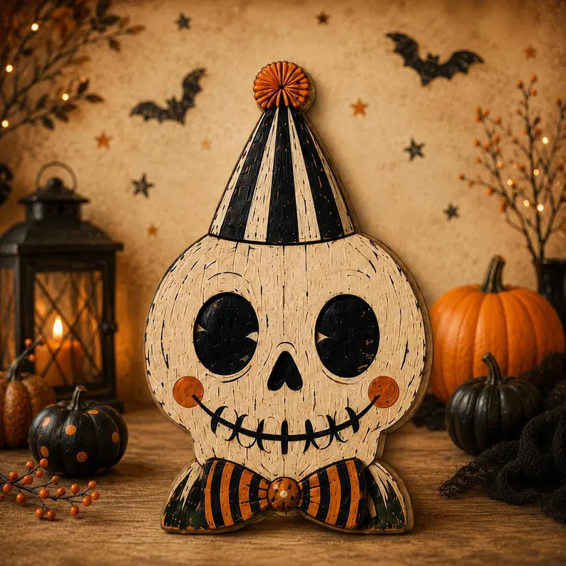 Halloween Ghost Wooden Tabletop Decoration Home Decor
