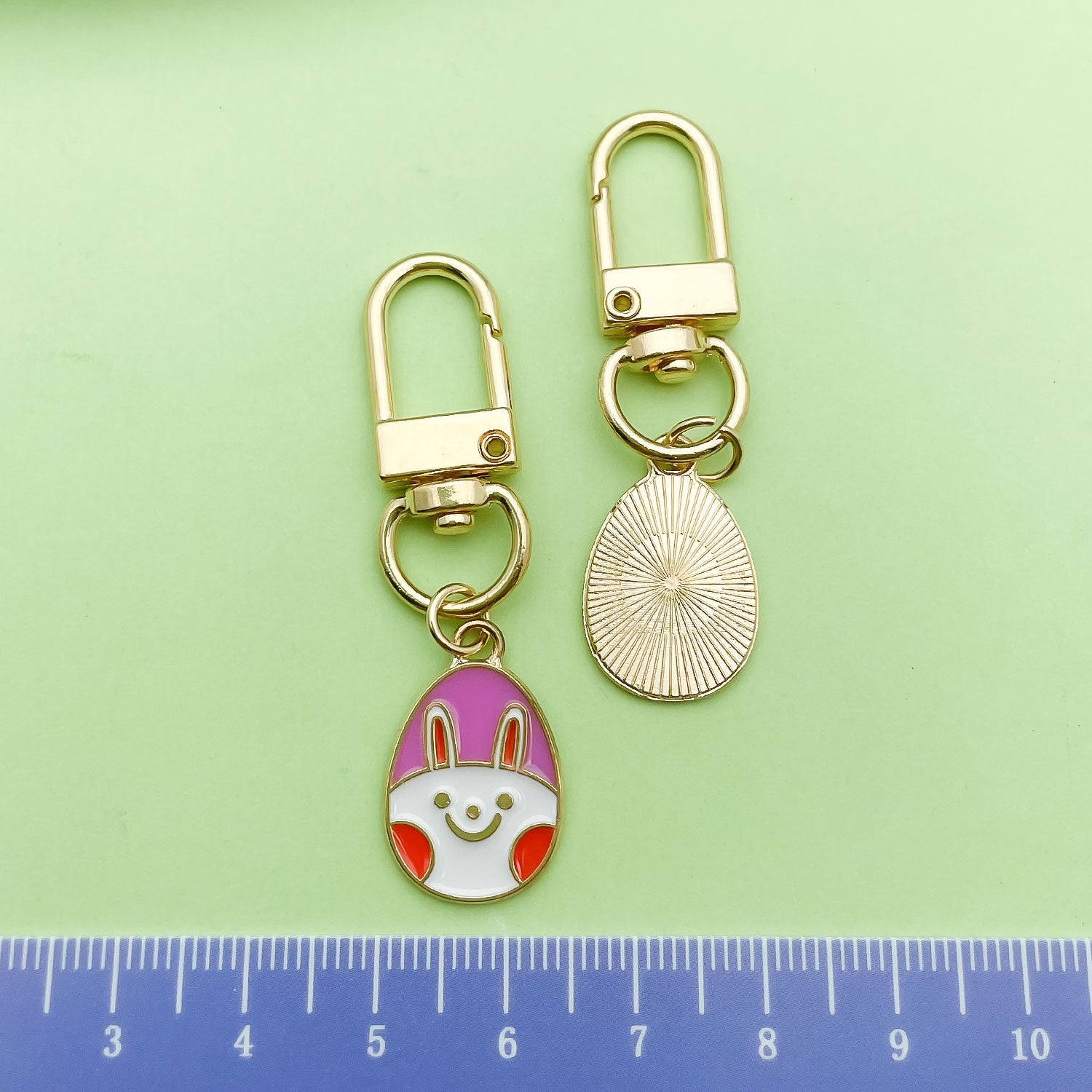 Easter Egg Alloy Keychain Bag Charm Cute Gift