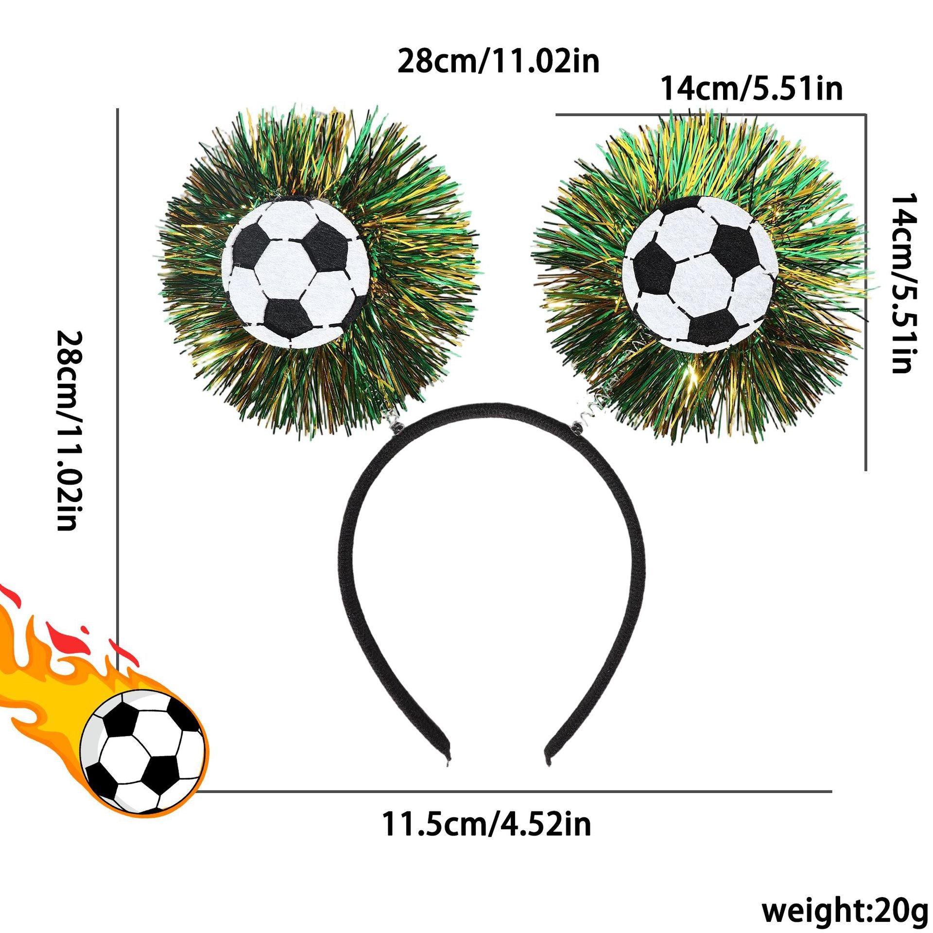World Cup Football Headband Soccer Fan Party Accessory