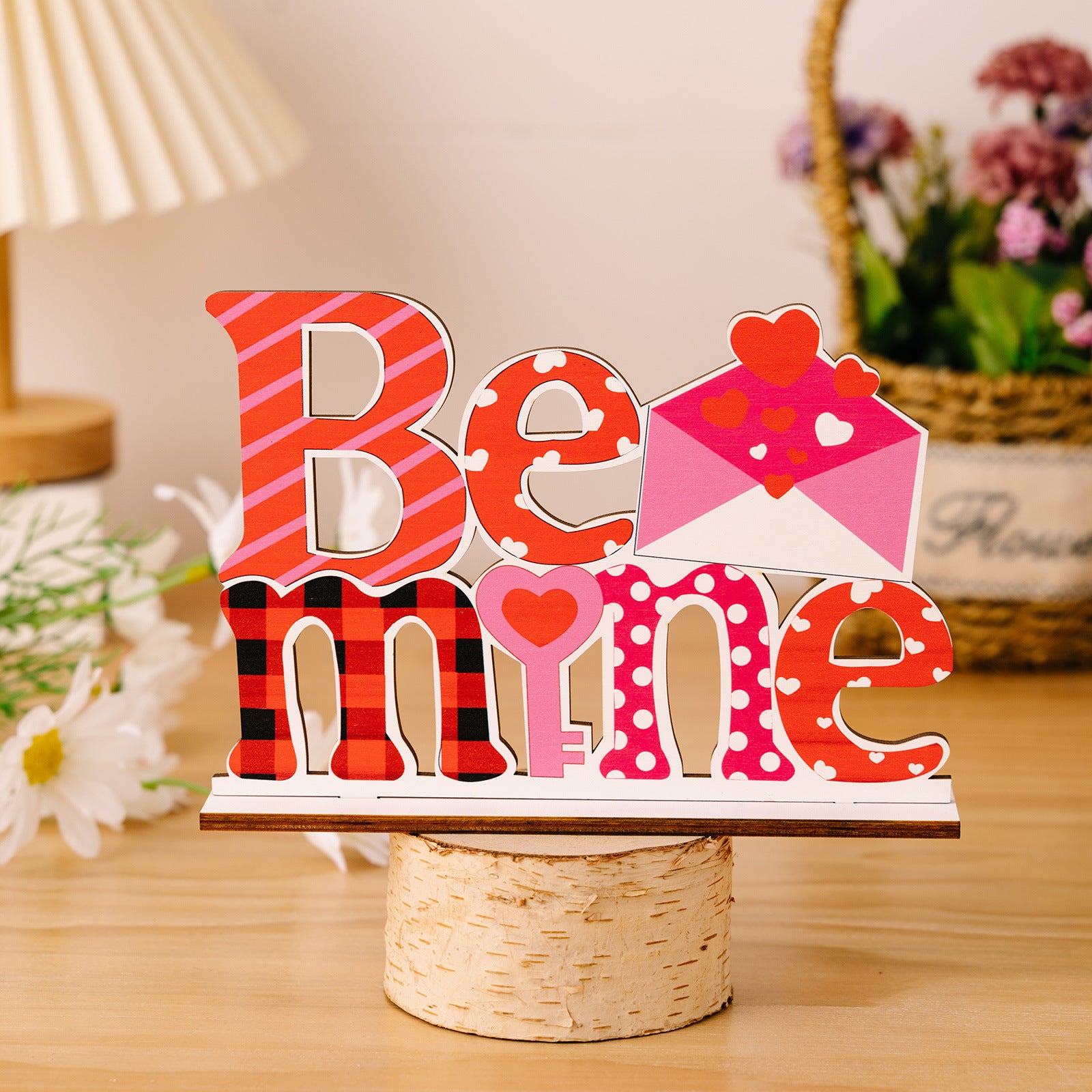 Valentine’s Day Wooden LOVE Table Decor Romantic Display