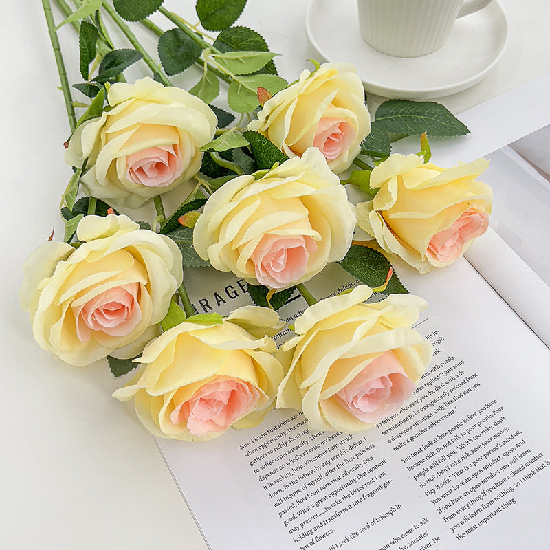 Valentine’s Day Artificial Rose Stems for Home Wedding Decor