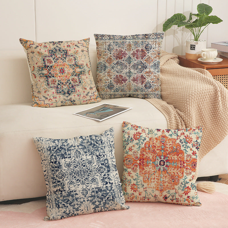 Boho Decorative Throw Pillow Covers Set Vintage Geometric Home Decor