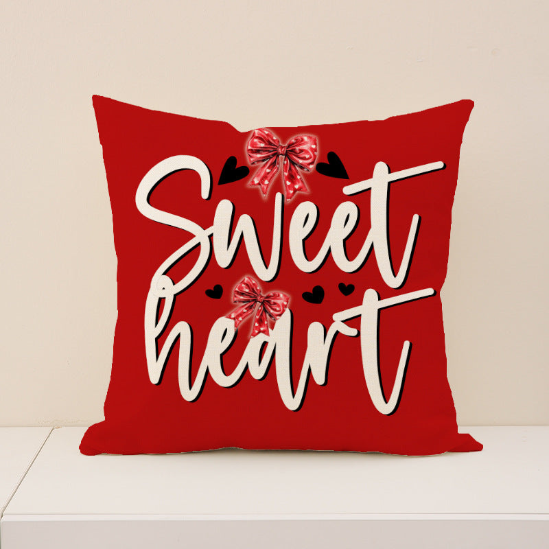 Valentine Gnome Heart Pillow Covers Set for Cozy Home Decor