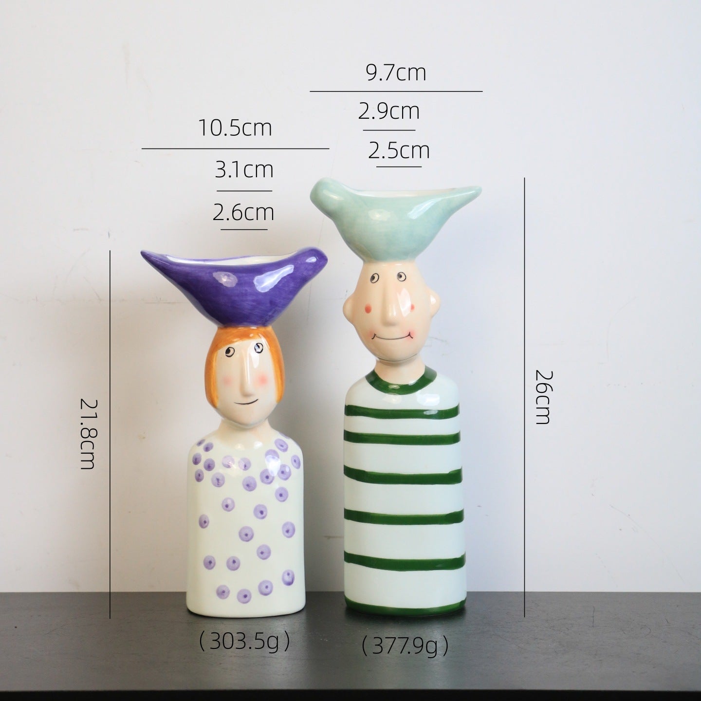 Nordic Cartoon Ceramic Vase Home Desk Flower Decor