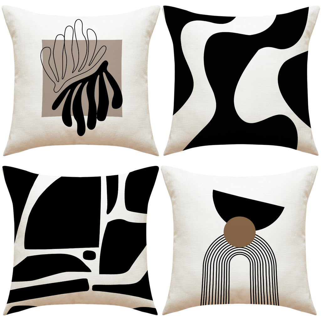 Boho Neutral Geometric Pillow Covers for Sofa and Home Decor