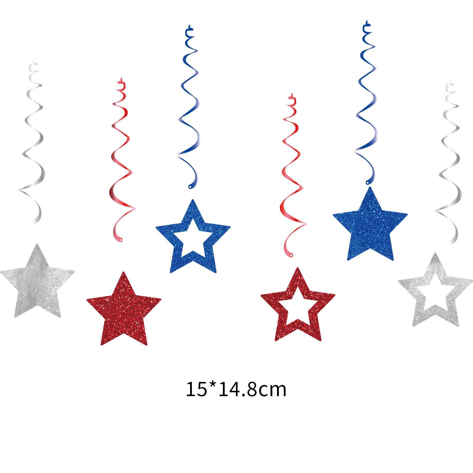 Fourth of July Party Decoration Set USA Banner Balloons Decor