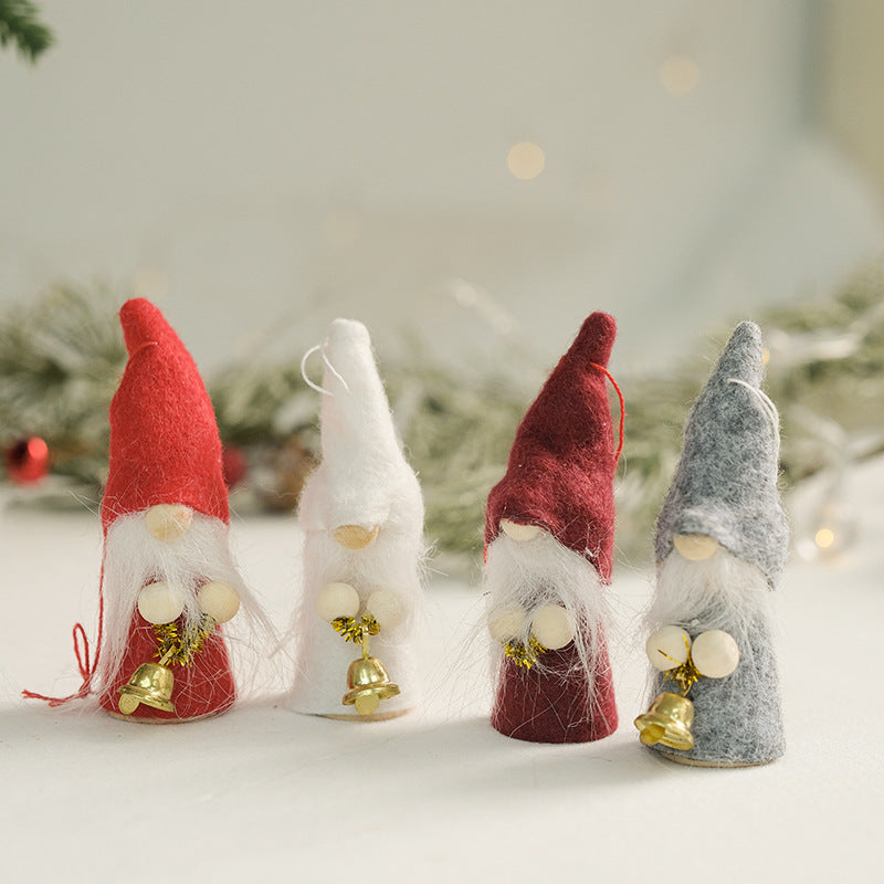 Farmhouse Christmas Tree Ornaments Fabric Doll Set