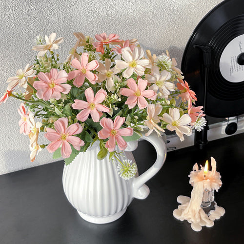 Artificial Daisy Flower Stem Faux Silk Spring Floral Decor