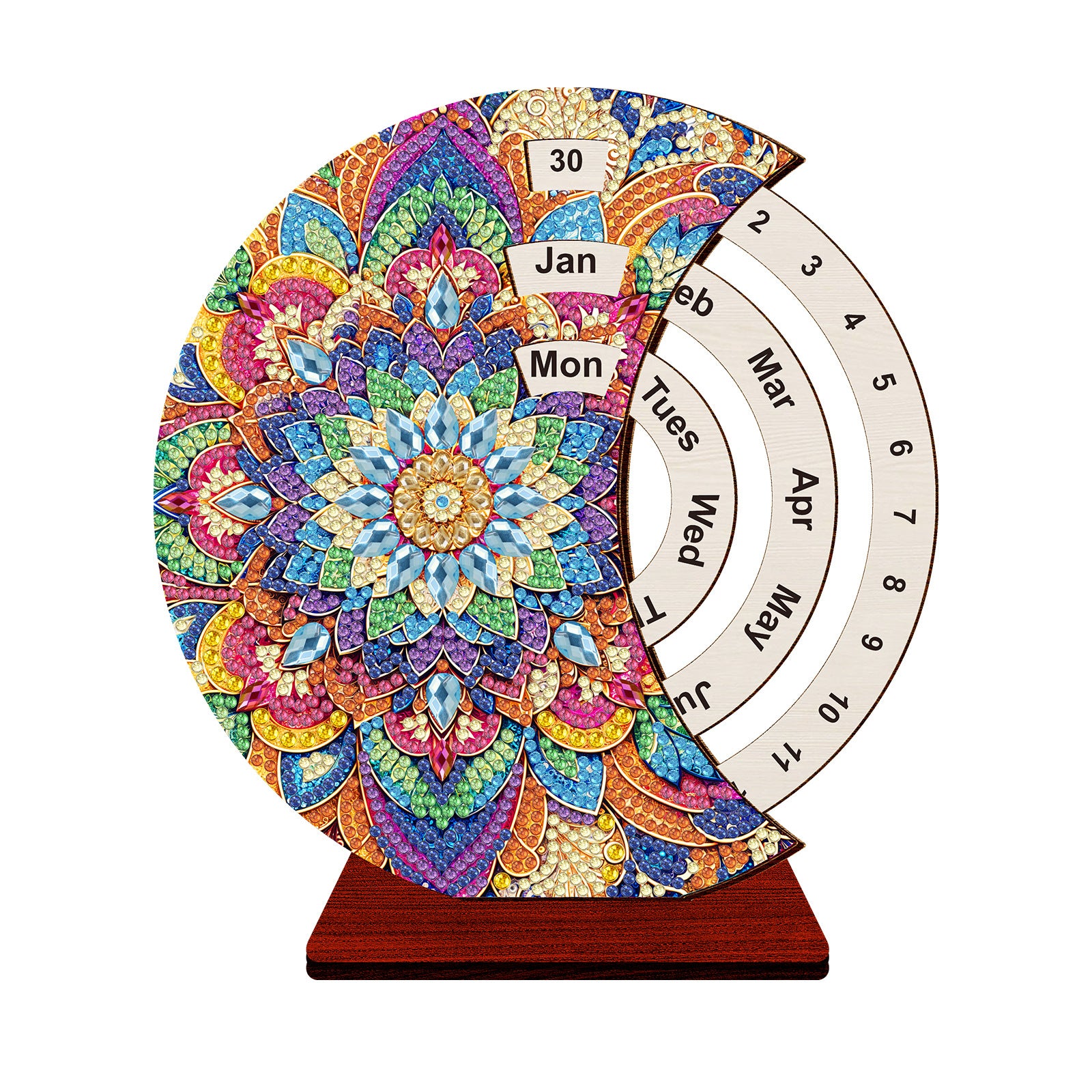 DIY Diamond Painting Desk Decor Kit Calendar Style Craft Set