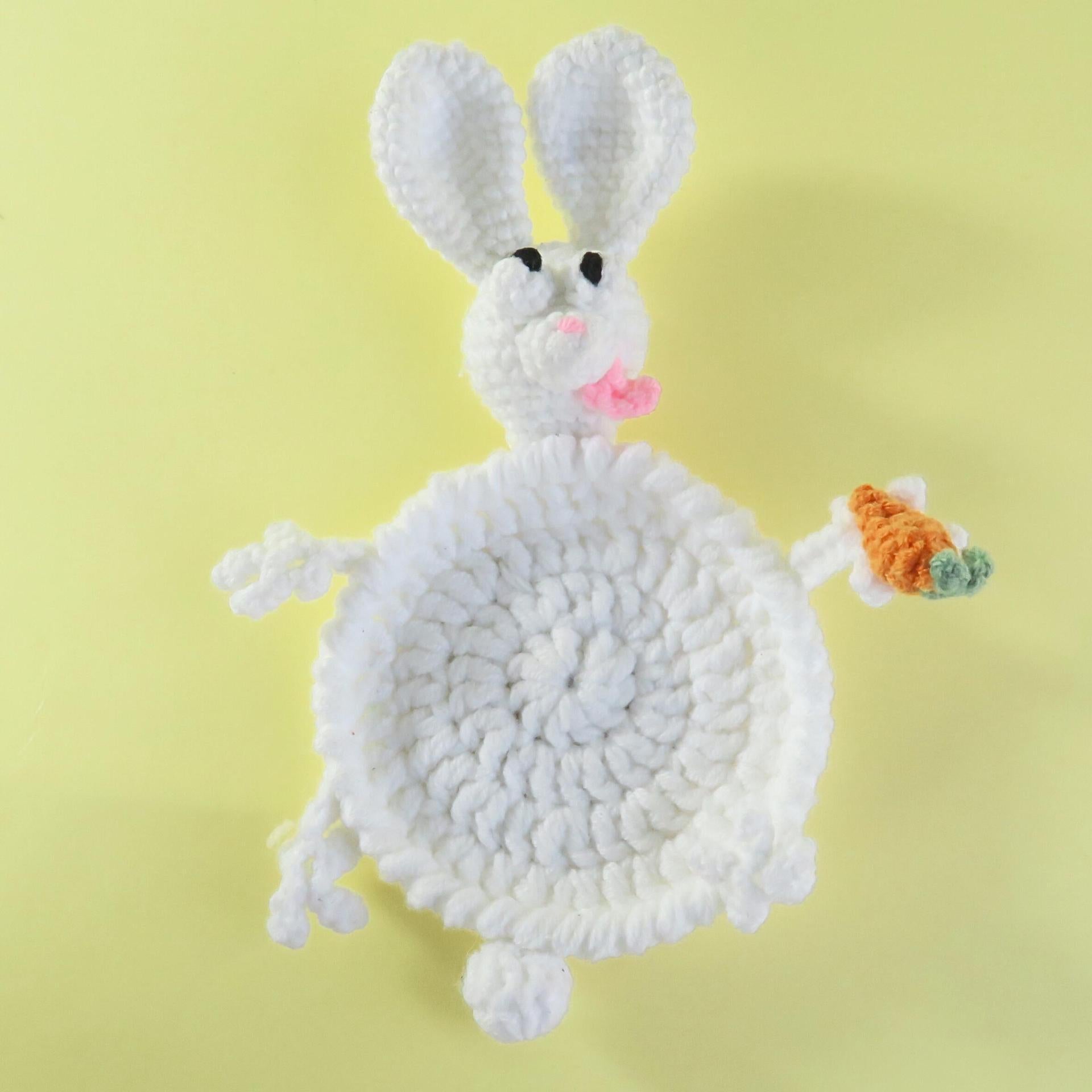 Crochet Animal Coaster Handmade Knit Mug Mat Table Decor