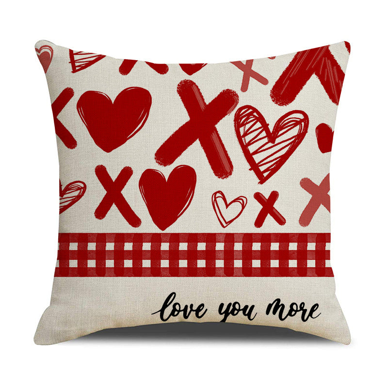 Valentine Red Heart Throw Pillow Covers for Cozy Home Décor