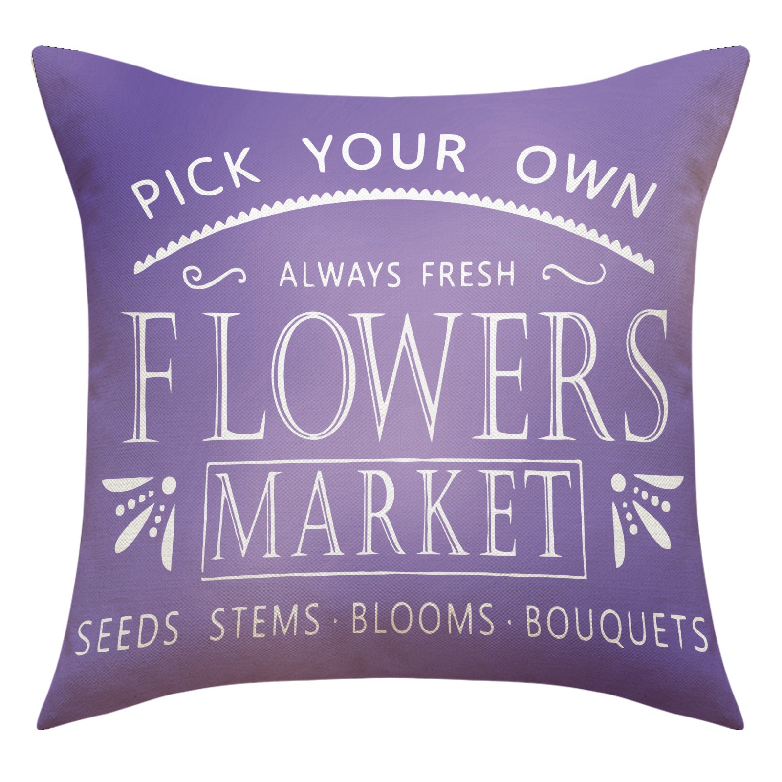 Valentine Tulip Print Linen Pillow Covers Spring Gift Decor