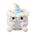 Positive Crochet Birthday Cake Plush Toy Handmade Gift