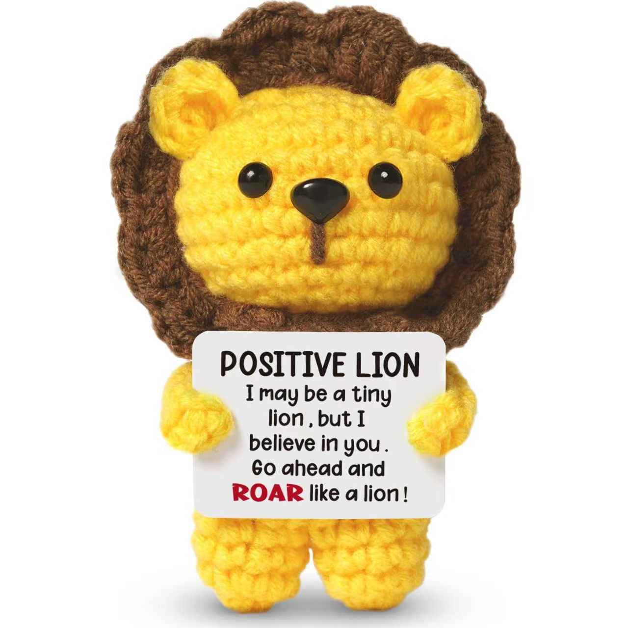 Cute Animal Crochet Plush Doll Lion Cow Horse Gift