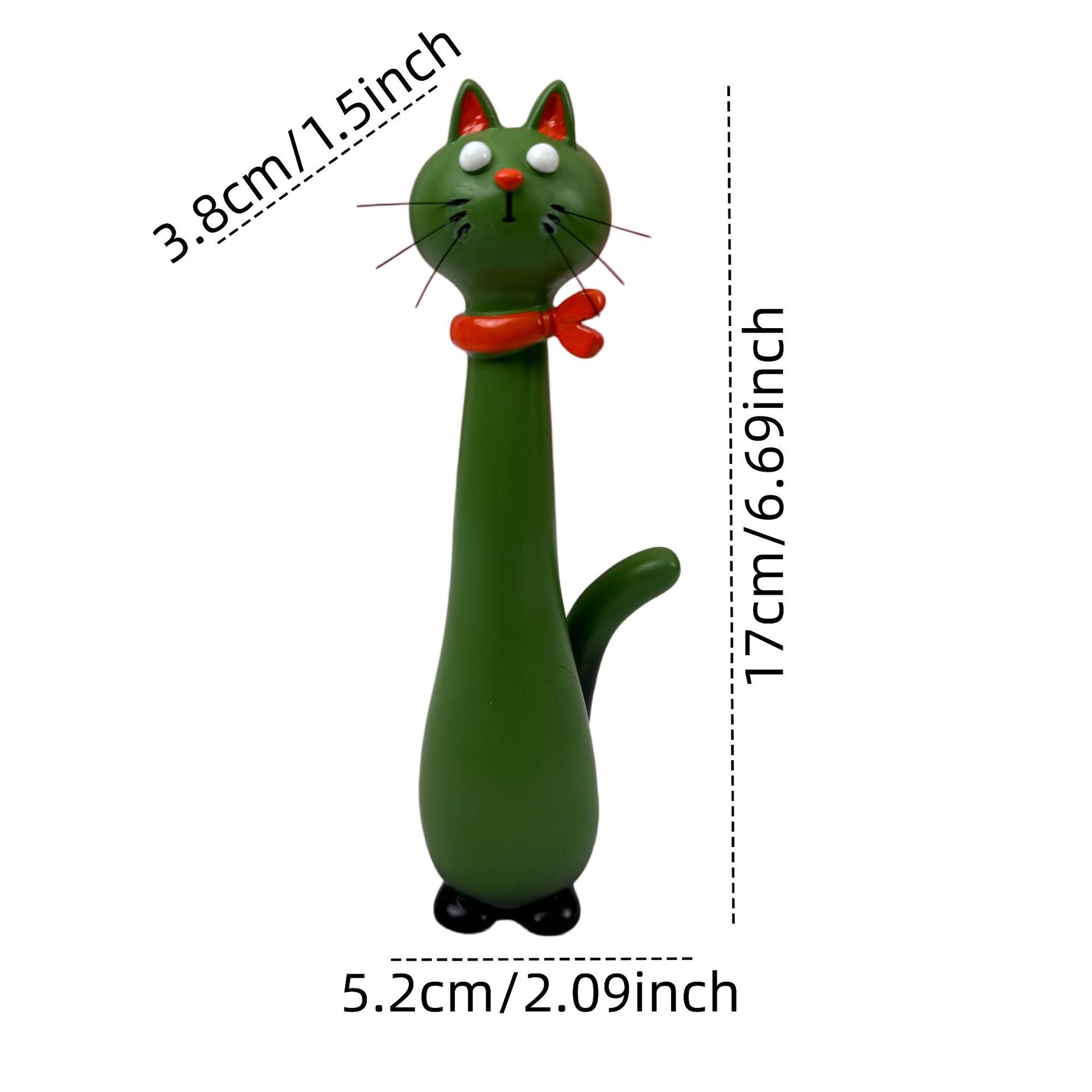 Resin Cat Flower Vase Whimsical Animal Planter Home Decor