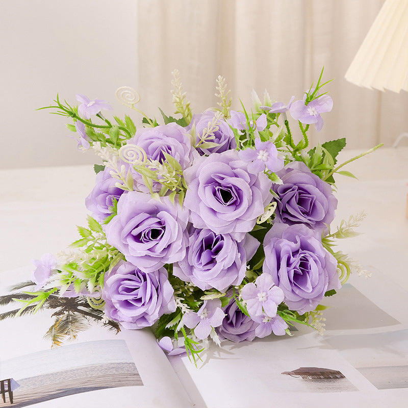 Valentine Rose Artificial Flower Bouquet for Home Decor
