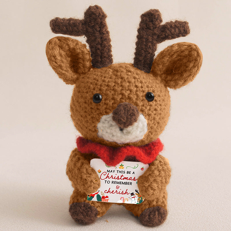 Handmade Crochet Christmas Dolls Santa Snowman Bear Reindeer