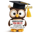 Handmade Crochet Owl Plush Doll Graduation Gift Decor