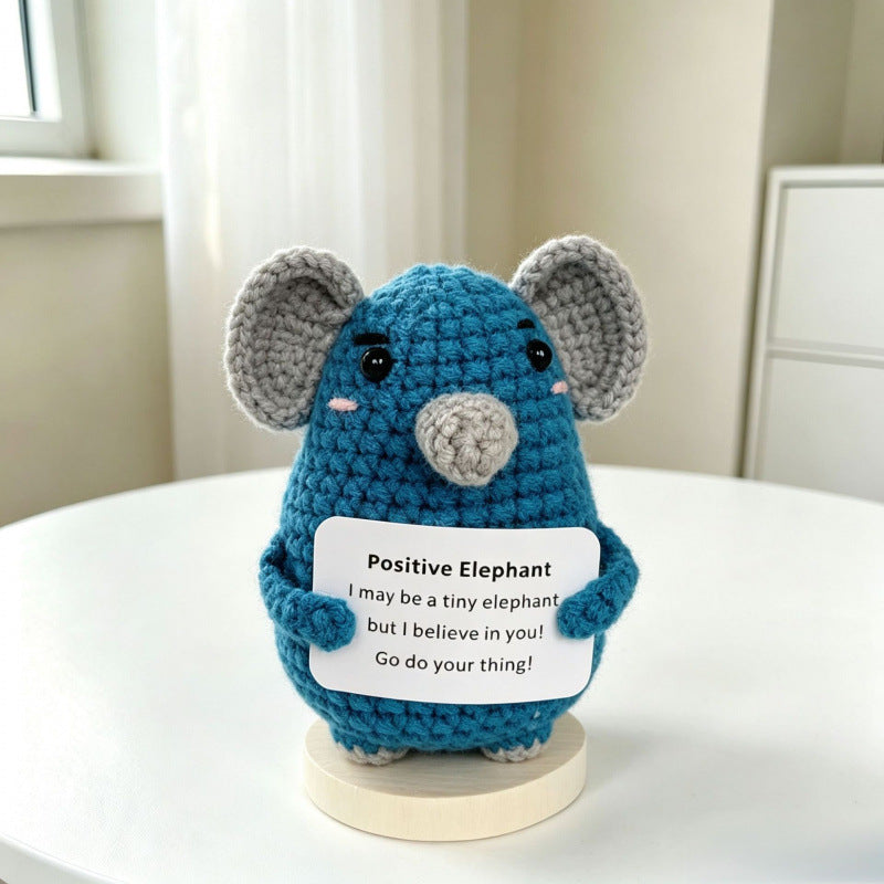 Handmade Crochet Animal Mix Figurine Desk Ornament Home Decor