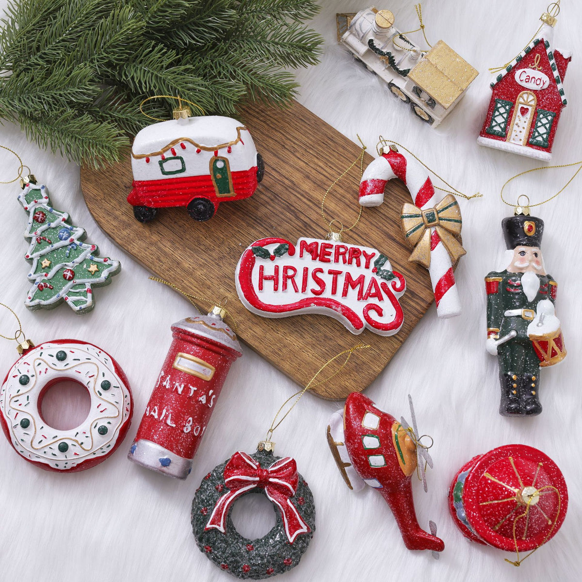 PVC Christmas Ornament Holiday Hanging Decor Collection
