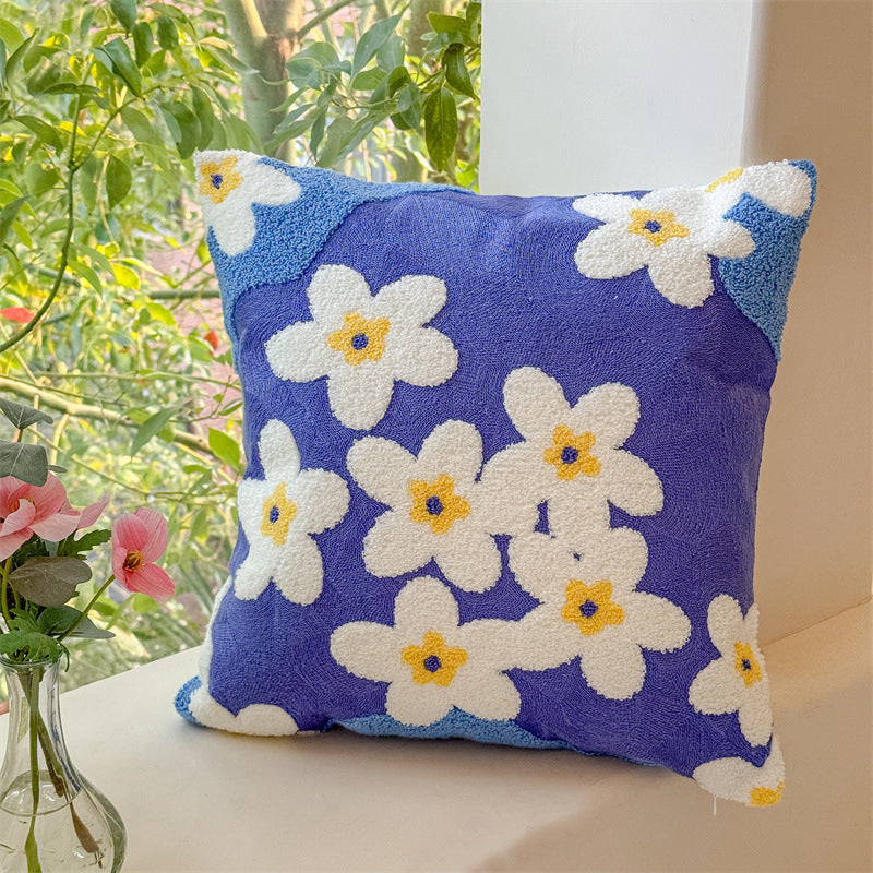 Valentine’s Day Tufted Floral Pillow Cover Nordic Decor