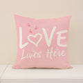 Pink Valentines Pillow Covers Cute Bear Rose Love Decor Set