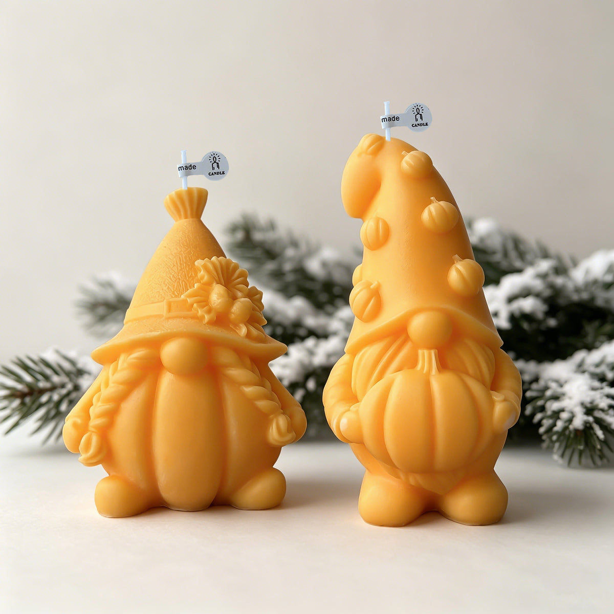 Pumpkin Gnome Candle Fall Halloween Seasonal Home Decor Gift