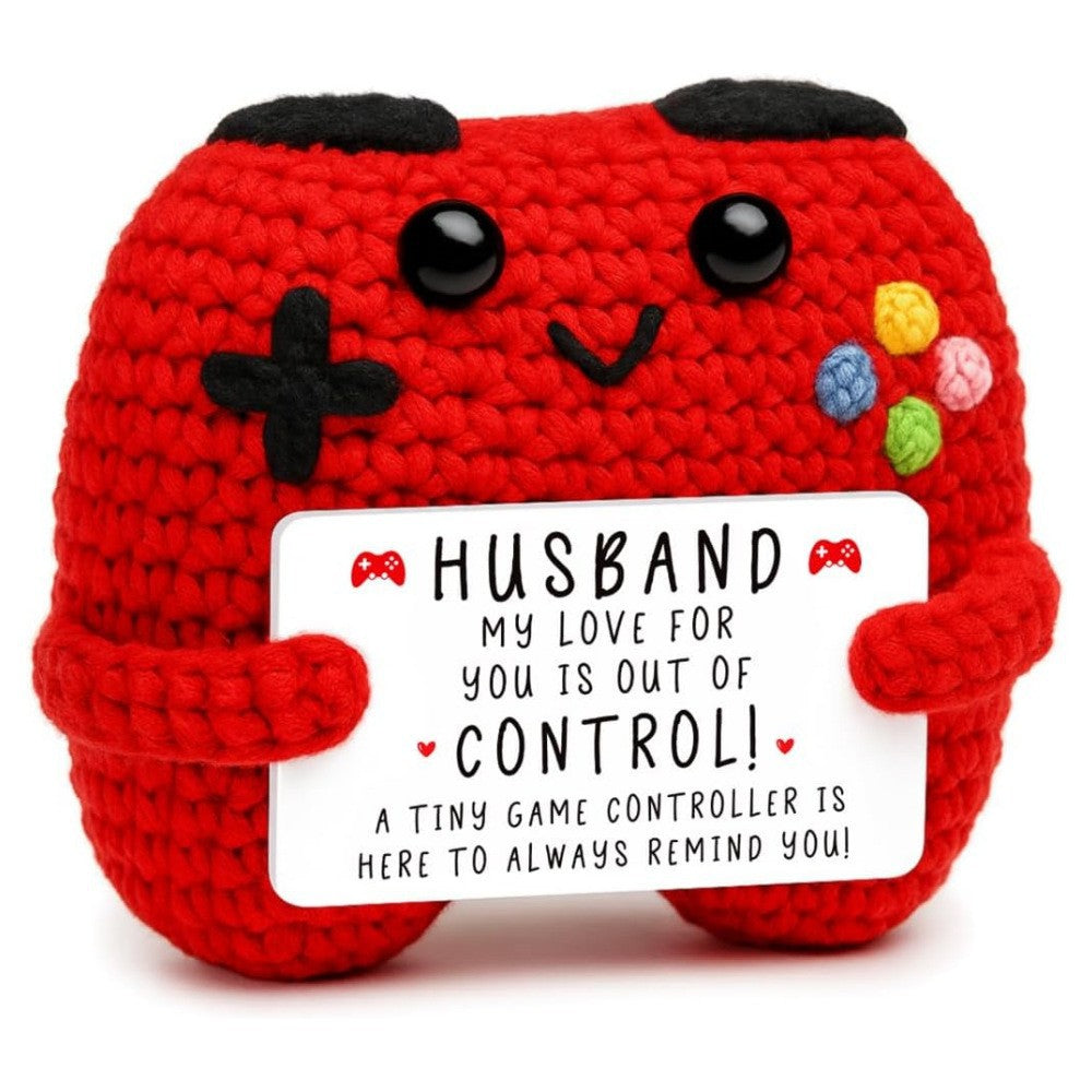 Handmade Crochet Game Controller Positive Gift Plush
