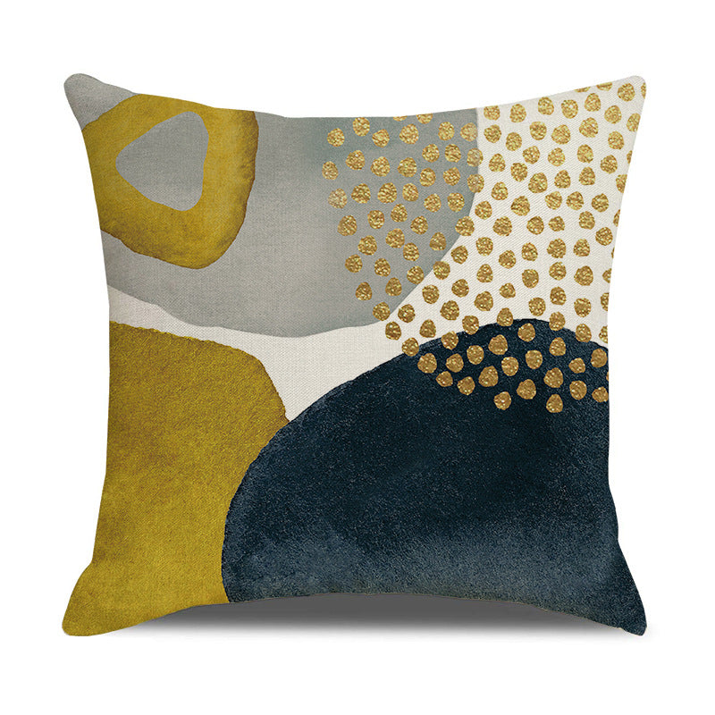 Modern Abstract Linen Throw Pillow Cover for House Decor