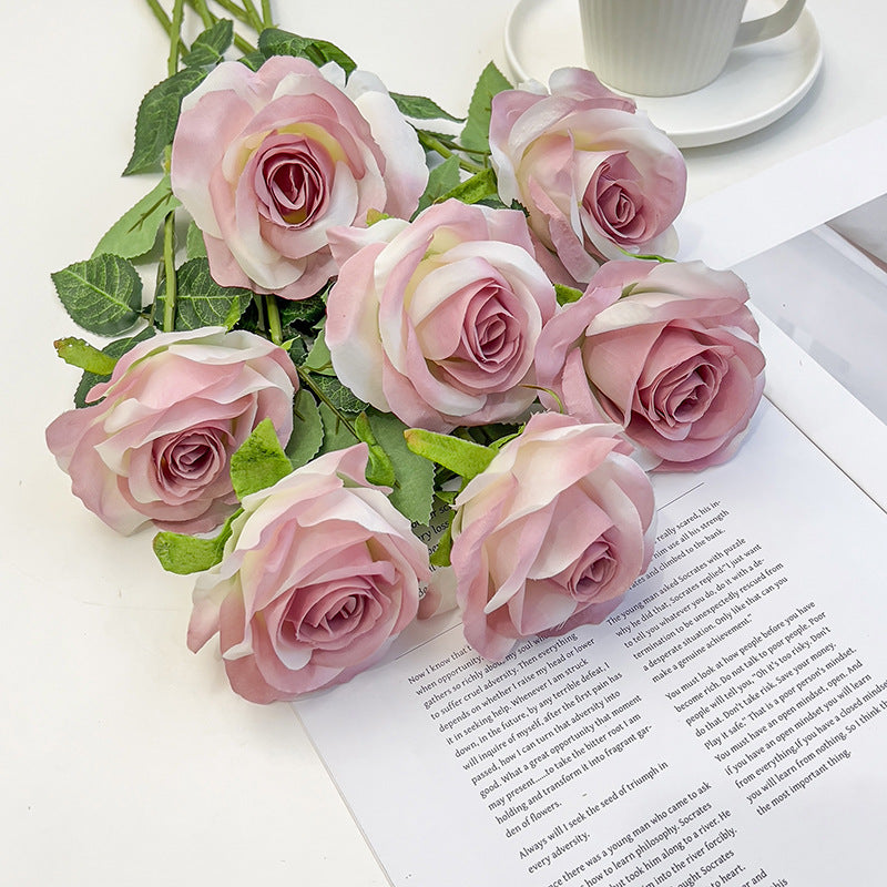 Valentine’s Day Artificial Rose Stems for Home Wedding Decor