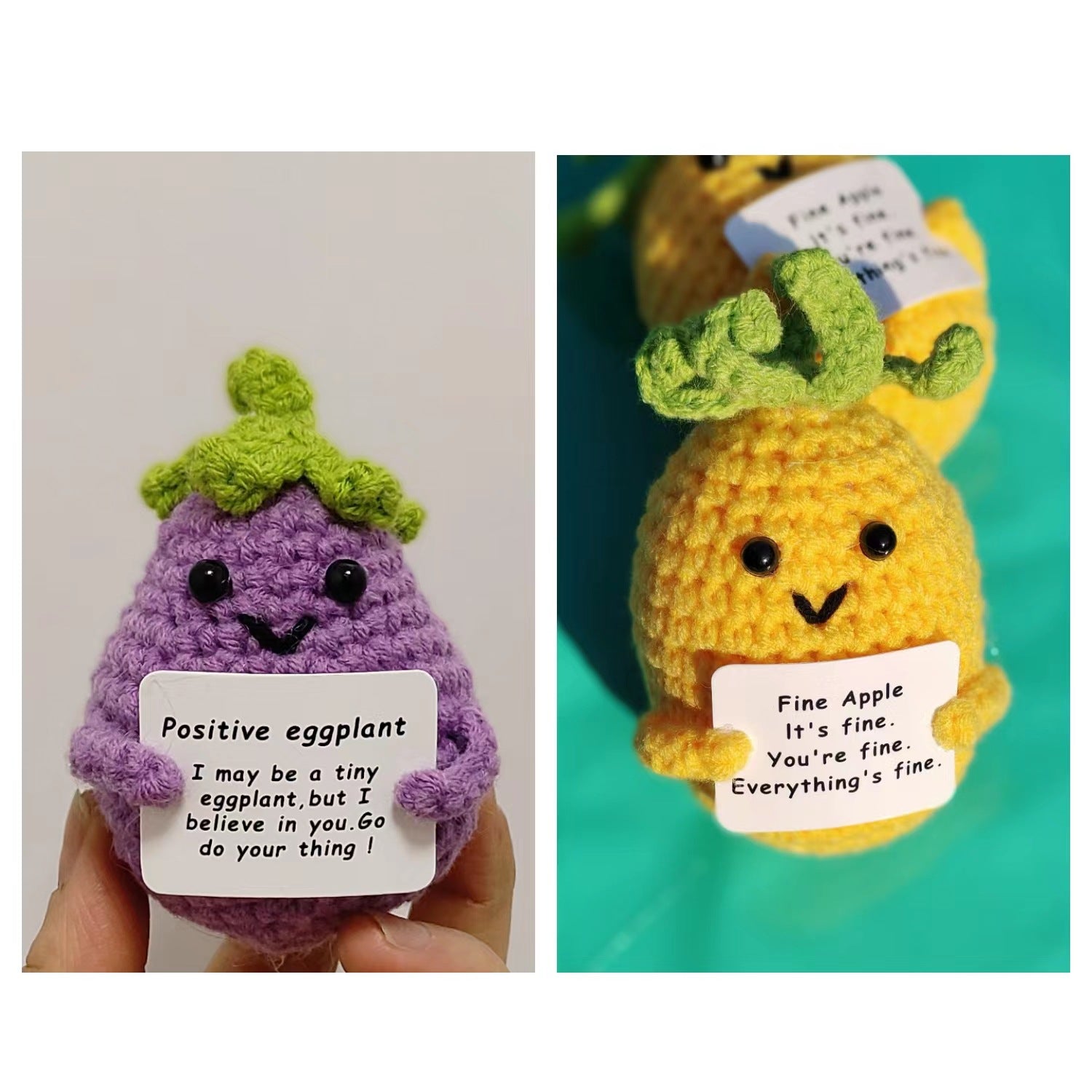 Valentine’s Day Crochet Plush Cute Knitted Fruit Gift