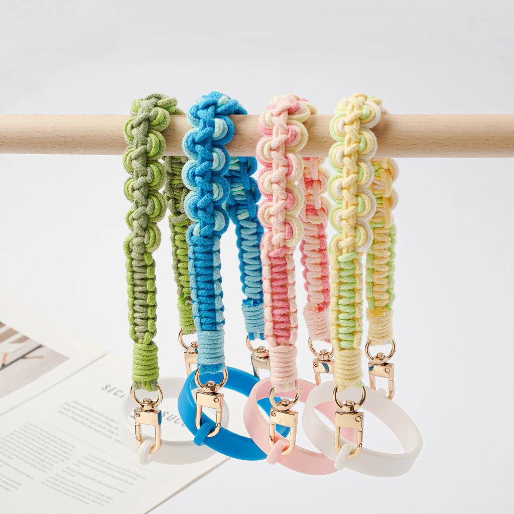 Rainbow Stanley Cup Strap Colorful Braided Handle Rope
