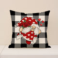 Valentine Gnome Heart Pillow Covers Set for Cozy Home Decor