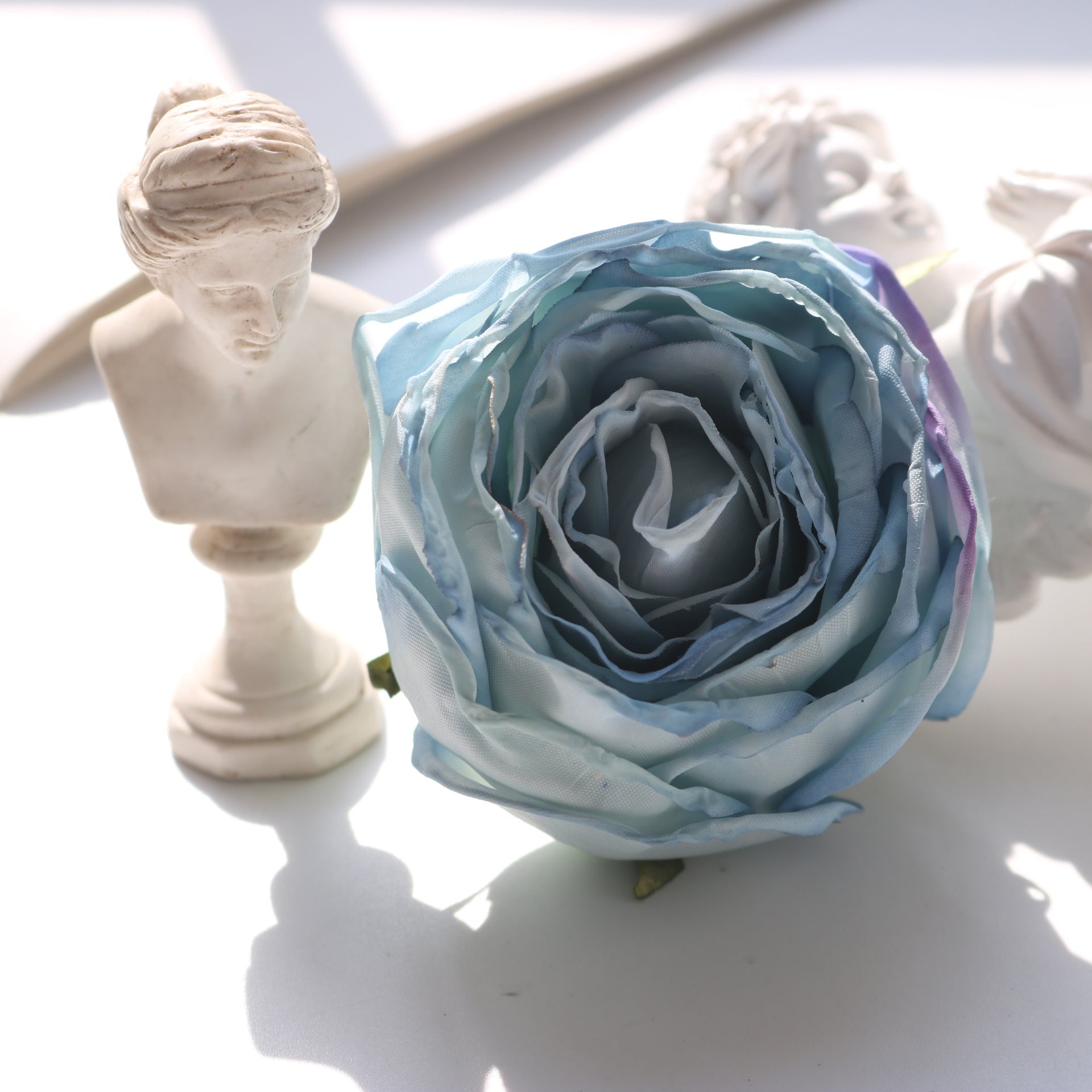 Valentine’s Faux Burnt Edge Rose Heads for Home Decor