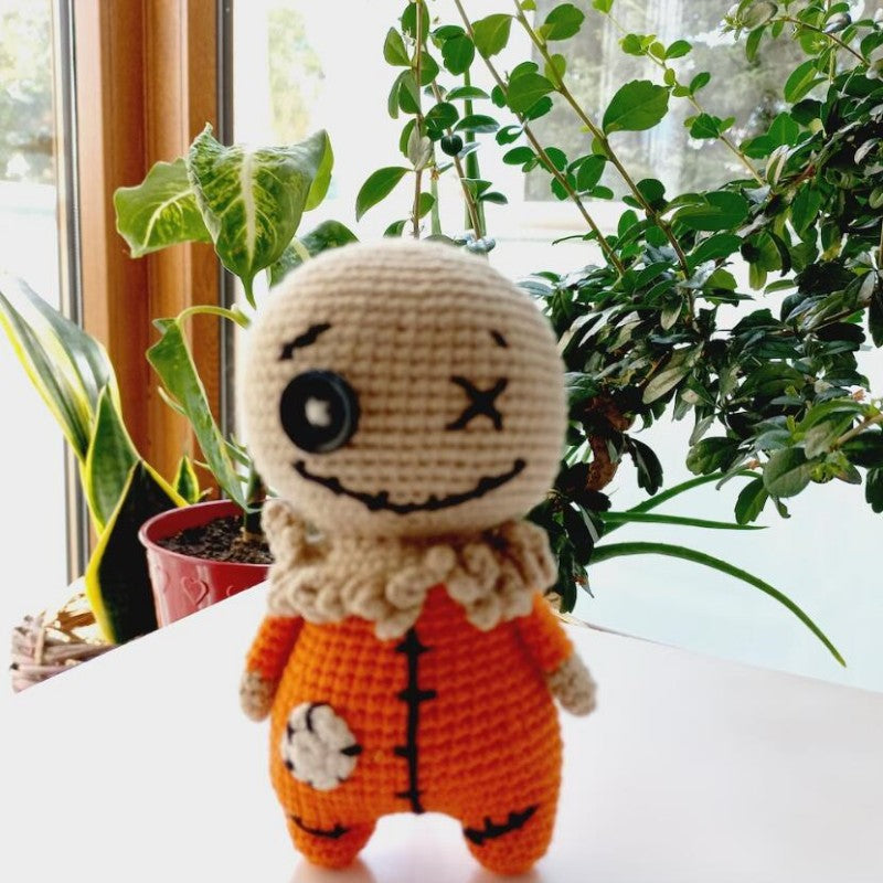 Handmade Crochet Halloween Plush Character Decor