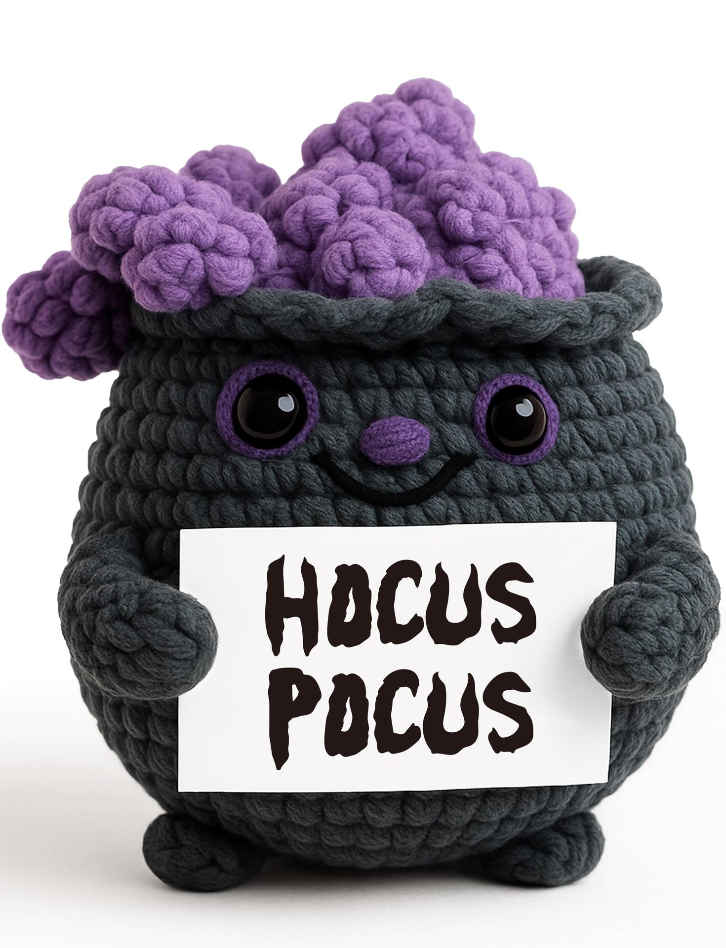 Handmade Crochet Magic Cauldron Plush Halloween Gift