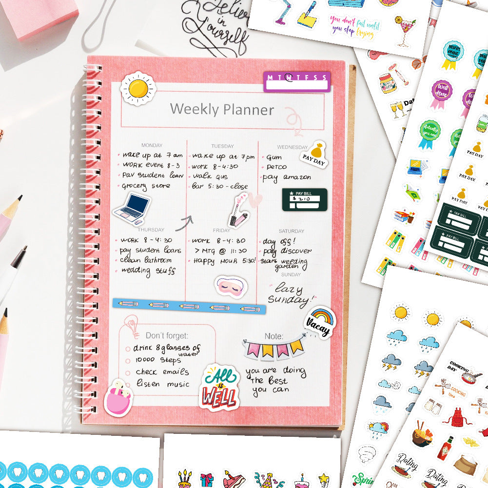 Planner Stickers Set 1441pcs Aesthetic Journal Kit