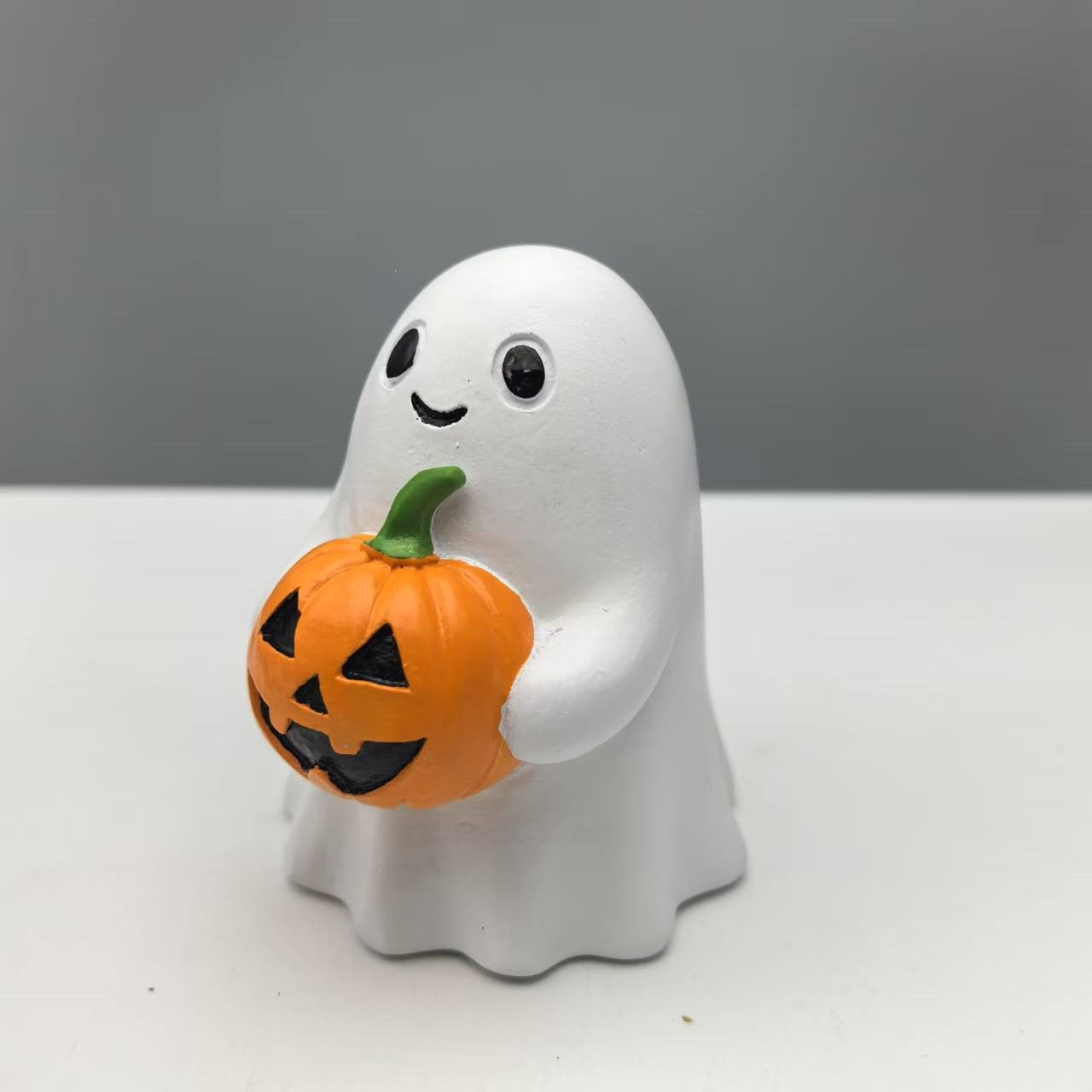 Halloween Ghost Pumpkin Resin Figurine Holiday Table Decor