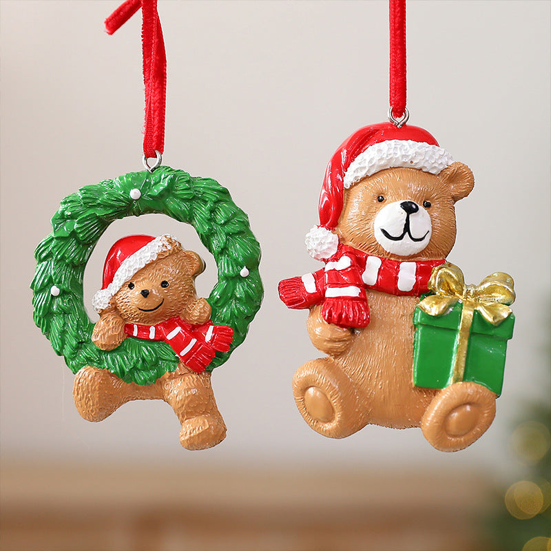 Christmas Resin Hanging Ornament Holiday Tree Decor Design