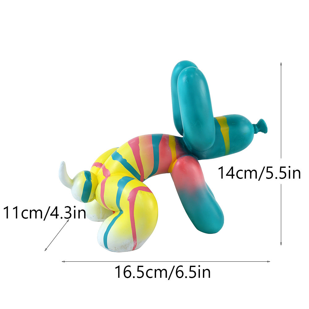 Modern Resin Balloon Dog Bunny Tray Figurine Decor