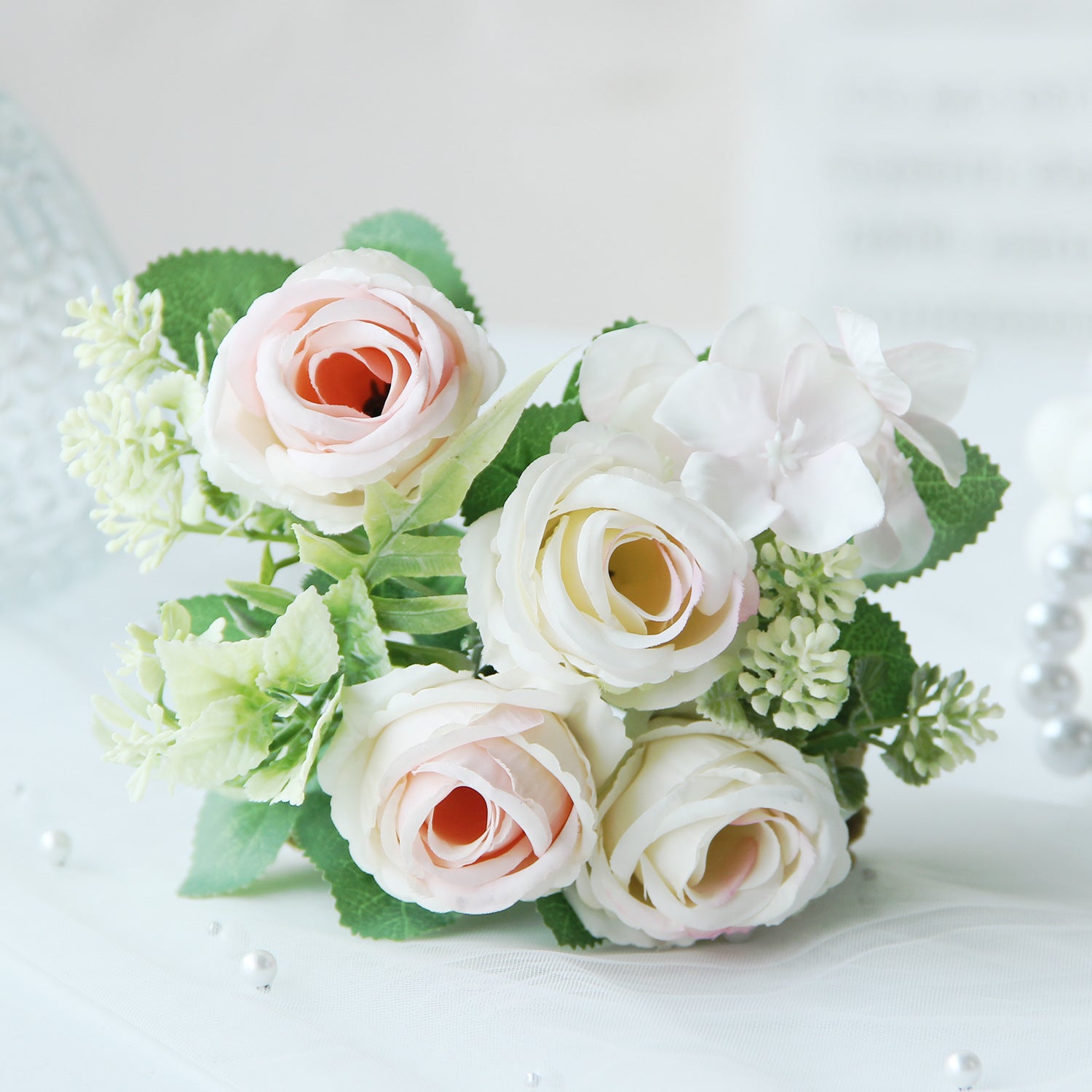 Valentine’s Day Faux Rose Bouquet Wedding Home Decor